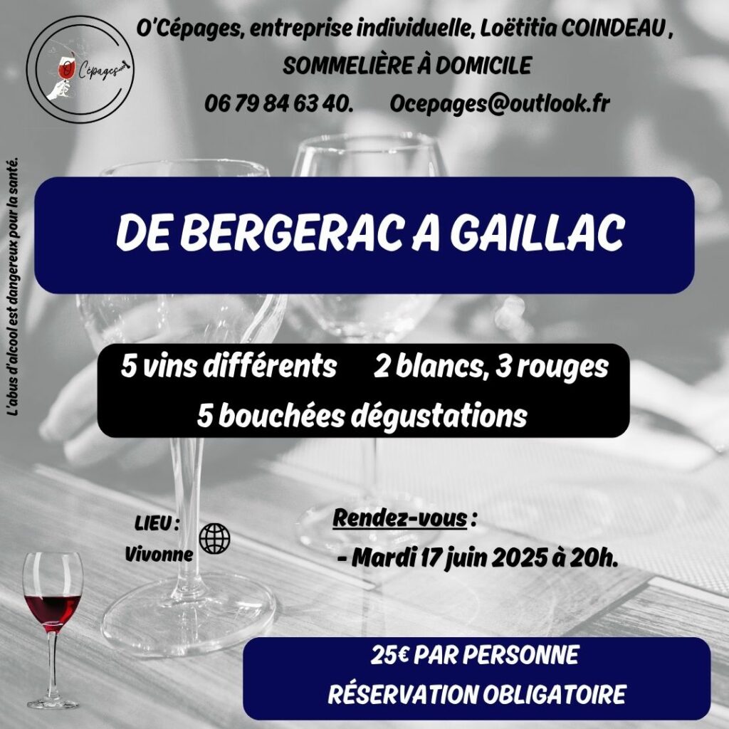 soirée œnologique, dégustation privée vin