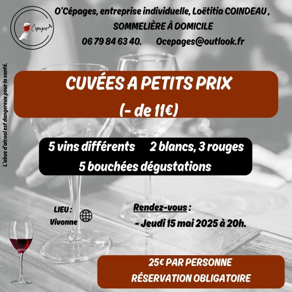 soirée œnologique, dégustation privée vin