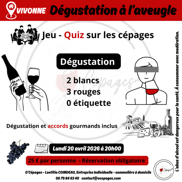Dégustation vins sommelière a domicile vente de vins Poitiers