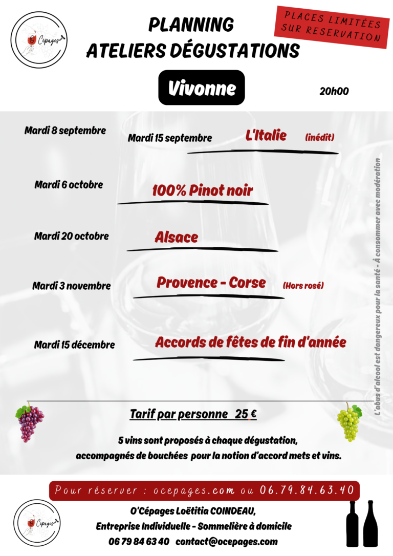 Dégustation vins sommelière a domicile vente de vins Poitiers